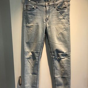 Hudson Light Blue Stretchy Skinny Jeans